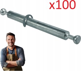 Dupla szár Hafele Minifix 8 mm-es furathoz (B24) 100 db-os készlet