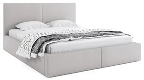 HILTON kárpitozott ágy 120x200 cm Szürke