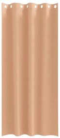 Függönyök függönyökkel 2 pcs Világosbarna 245x140cm Poliészter