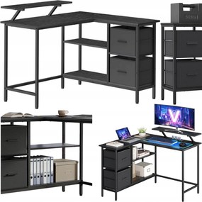 Sarok íróasztal Vasagle 115 x 105 x 89,5 cm fekete