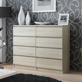 Odell M8 140 komód, 138x97x40 cm, sonoma