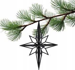 Karácsonyfadíszek fekete Csillag karácsonyfadíszek Karácsonyra