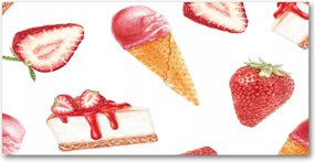 Fotó kép fotó edzett üveg Desszert 140x70