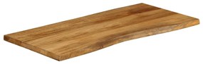 tömör mangófa természetes élű asztallap 100 x 60 x 2,5 cm