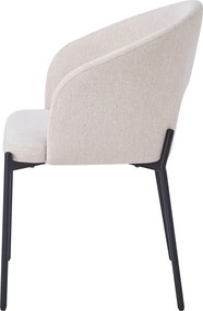 Étkezőszék, bézs/fekete, LONKA