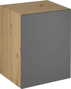 Felső szekrény, artisan tölgy/szürke matt, univerzális, LANGEN G60G