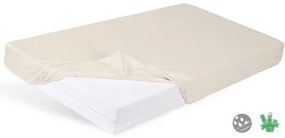 Matex Bamboo vízálló lepedő világos bézs színű, 60x 120 x 10 cm, 60 x 120 cm