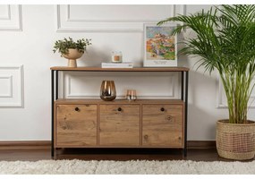 Solace Atlantic Pine and Black szekrény