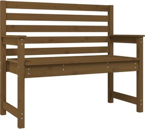 vidaXL mézbarna tömör fenyőfa kerti pad 109 x 48 x 91,5 cm