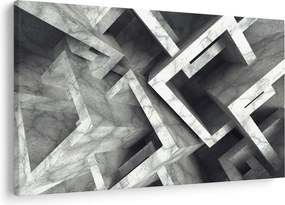 Absztrakt kép kocka (90x60 cm)