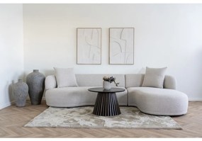 Osaka dohányzóasztal tölgy furnér, füstölt ø70x45 cm