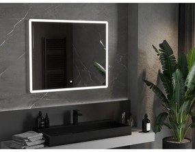 Mexen Navia, LED fürdoszobai tükör háttérvilágítással 100 x 80 cm, 6000K, páramentesíto, 9803-100-080-611-00