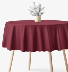 Goldea karácsonyi kör alakú teflonos terítő - bordó Ø 150 cm