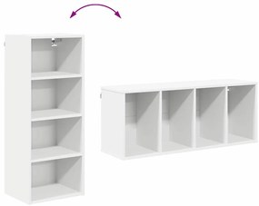 Függő szekrény polcokkal Riga Fehér 40 x 29,5 x 100 cm Faanyag