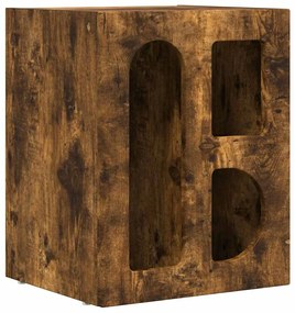 vidaXL Éjjeli asztal Füstölt tölgy 40 x 35 x 50 cm Faanyag