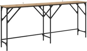 vidaXL Konzolasztal Artisan tölgy 180 x 30 x 75 cm Faanyag