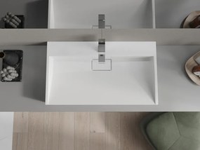Mexen Ava pult feletti mosdókagyló konglomerátumból 1/O 80 x 46 cm, fehér - 23018001