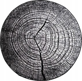 Novo szőnyeg Strado 100 cm Kerek Szürke Törzs