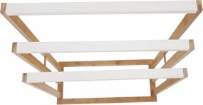 Törülközőtartó, bambusz/fehér, KOMO NEW