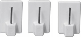 Öntapadós Akasztó Nagy Irigység Fogantyú Fehér 100 db-os csomag