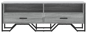 szürke sonoma színű szerelt fa TV-szekrény 122 x 34 x 41 cm
