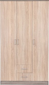 Miami gardróbszekrény 120x205 cm sonoma tölgy-yorki tölgy