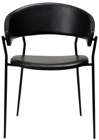 Matt fekete karfás étkezőfotel Crib – DAN-FORM Denmark