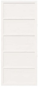 Pajtaajtó Fehér 90 x 208 cm Tömör fenyőfa