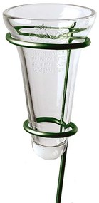 Leszúrható fém csapadékmérő állvány, mérő üveggel, 133 cm, 0,55 literes