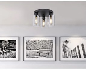 Globo 15465-3D - Mennyezeti lámpa HADERA 3xE27/60W/230V