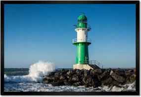 Poszterek keretben 60x40 Világítótorony Tenger