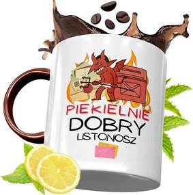 Bordó Bögre Postásnak Születésnapra Ajándék fényképes nyomattal