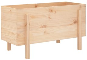 tömör fenyőfa kerti magaságyás 101 x 50 x 57 cm