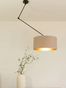 LED állítható rúdon függesztett csillár GORTA 1xE27/60W/230V bézs/arany