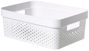 Infinity Dots fehér tárolókosár, 11 l - Curver