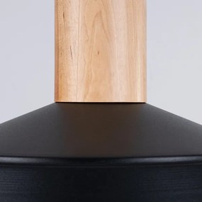 Sollux SL.1322 - Csillár zsinóron FANO 1xE27/15W/230V átm. 34 cm fekete