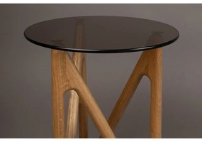 Kerek tárolóasztal üveg asztallappal ø 40 cm Naia – Dutchbone