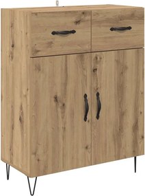 vidaXL Széf fiókkal Artisan tölgy 69,5 x 34 x 90 cm Faanyag