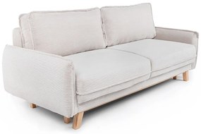 Bézs kordbársony kinyitható kanapé 218 cm Tori – Bonami Selection