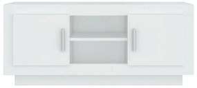 fehér szerelt fa TV-szekrény 102 x 35 x 45 cm