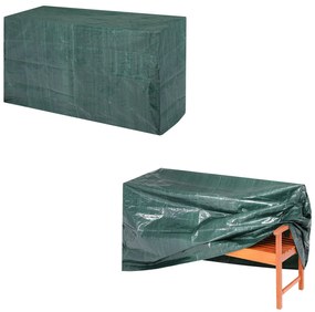 Kingsleeve® Védőhuzat a padon 162x65x88cm - zöld