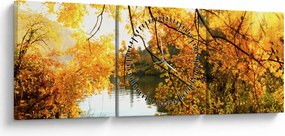 Kép - Őszi fa (órával) (90x30 cm)