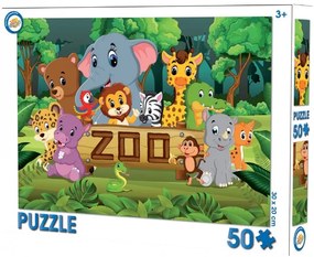 Állatkert puzzle 50 db-os