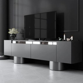TV szekrény Bohem - Anthracite, Silver