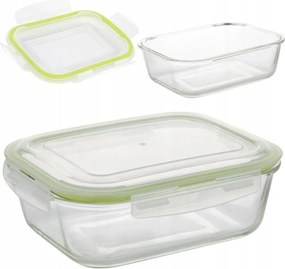 Üveg Ételtároló Doboz 2260ml Fedéllel Uzsonnás Doboz