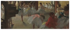 Kép - Edgar Degas, The Dance Class, reprodukciók (120x50 cm)