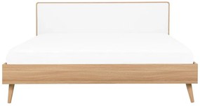 Franciaágy 160 cm SERVI (ágyráccsal) (világos fa). 1007527