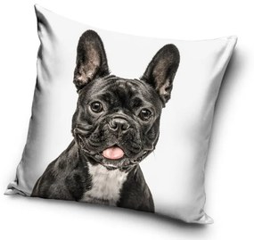 Kutyás Black Bulldog párnahuzat 40x40 cm