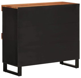 tömör akácfa tálalószekrény 85 x 33 x 75 cm