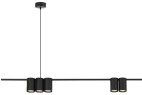Csillár zsinóron GENESIS 7xGU10/8W/230V fekete